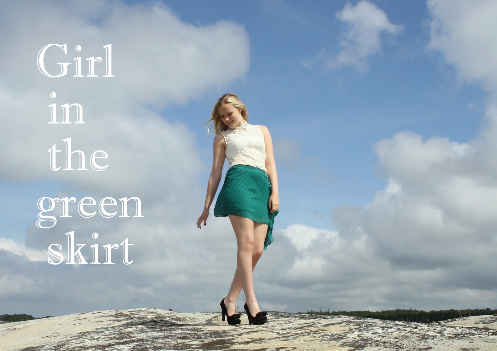 Girl in the green skirt