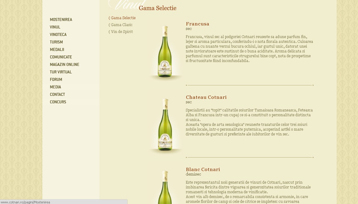 Lucruri Bune WWWul vinului romanesc Cotnari