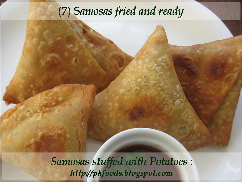 Pakistani Food Recipes Samosa stuffed with Potatoes & Onion mixture