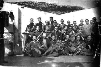 Banda de música del penal de Valdenoceda (Burgos) 1945