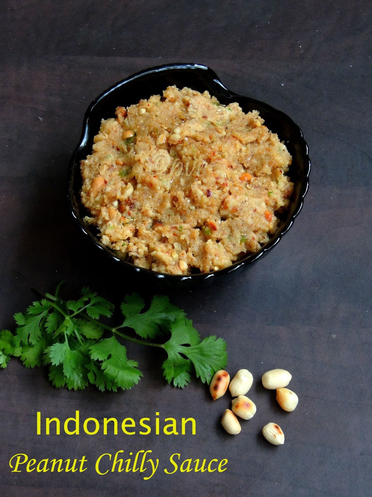 Priya's Versatile Recipes Sambal Kacang/Peanut Chilly Sauce An