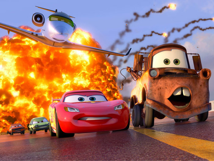 Quadro Cars Carros Mcqueen Pixar Caminhão Corrida Cartoon