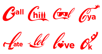 line stickers say it with coca cola free download
