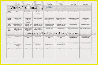 Insanity meal plan