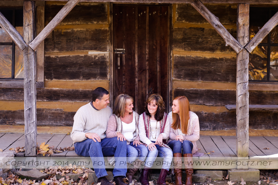 family photo session at Fowler park in Terre Haute