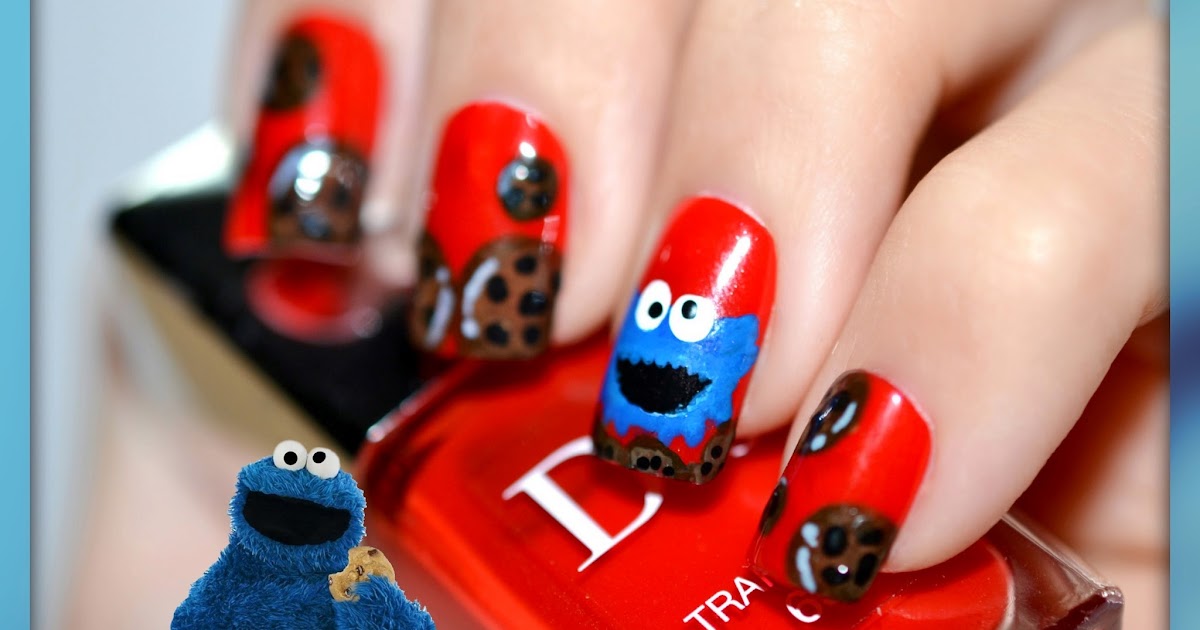 Nail Art Cookie Monster Sesame Street LovingCosmetic