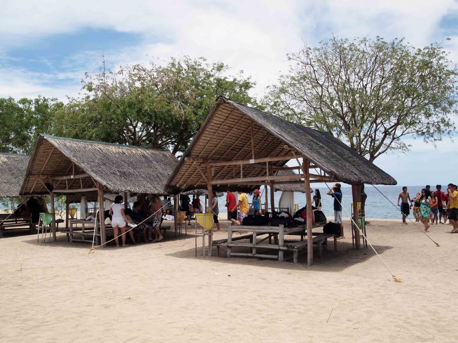 Nipa Huts on the Beach