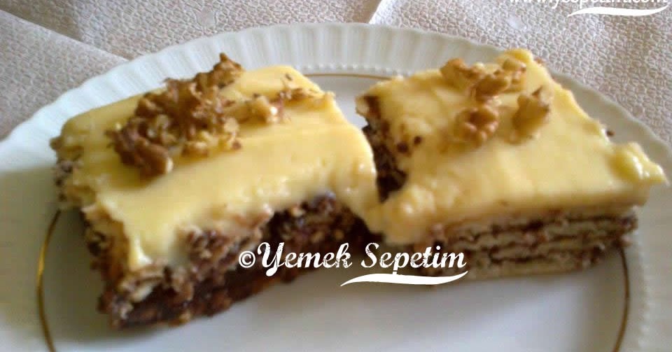 Muz Pudingli Bisküvili Pasta Tarifi Yemek Sepetim