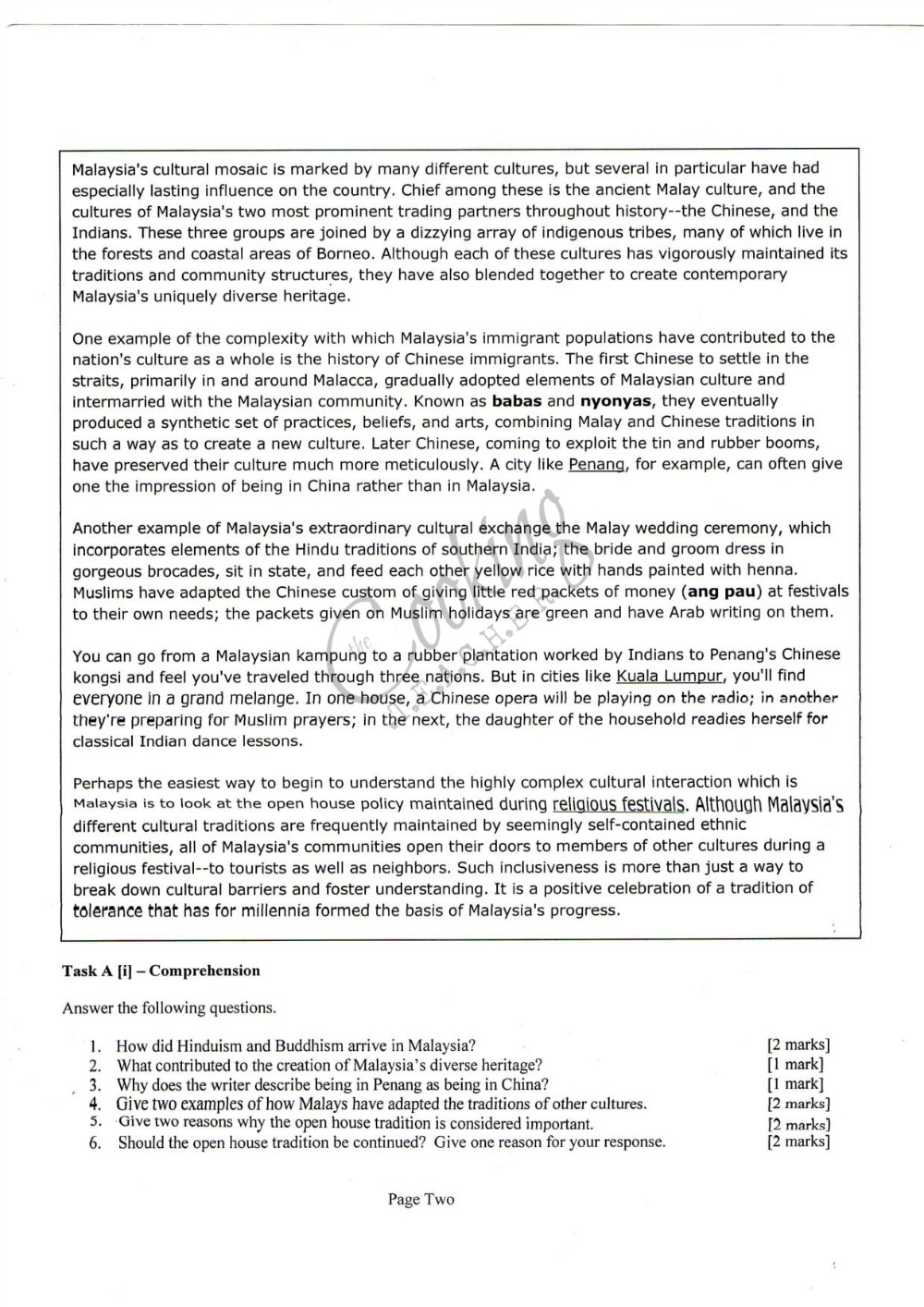 Continuous writing example image