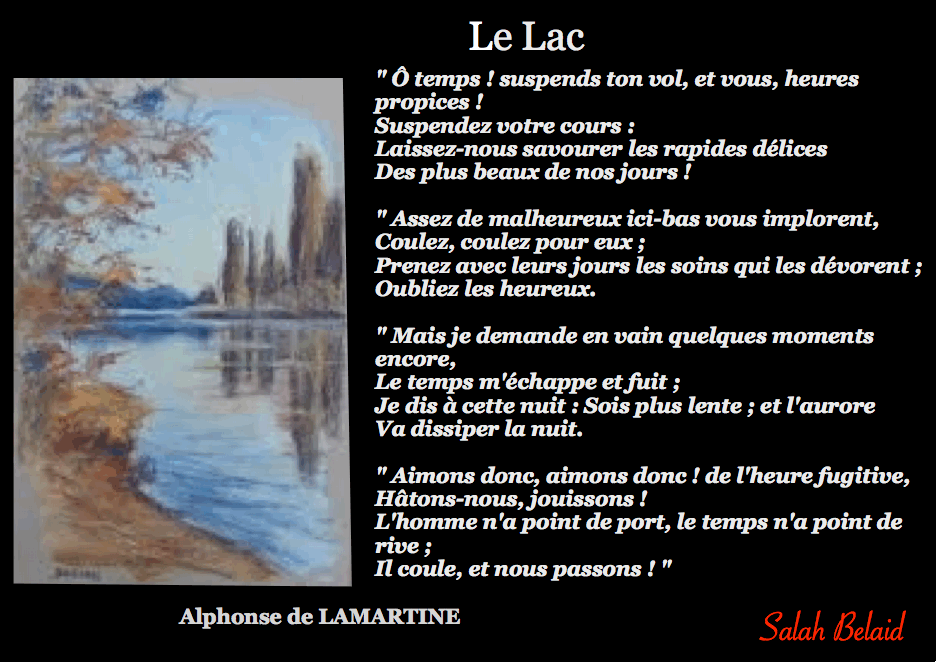 Le Lac (Alphonse de Lamartine)