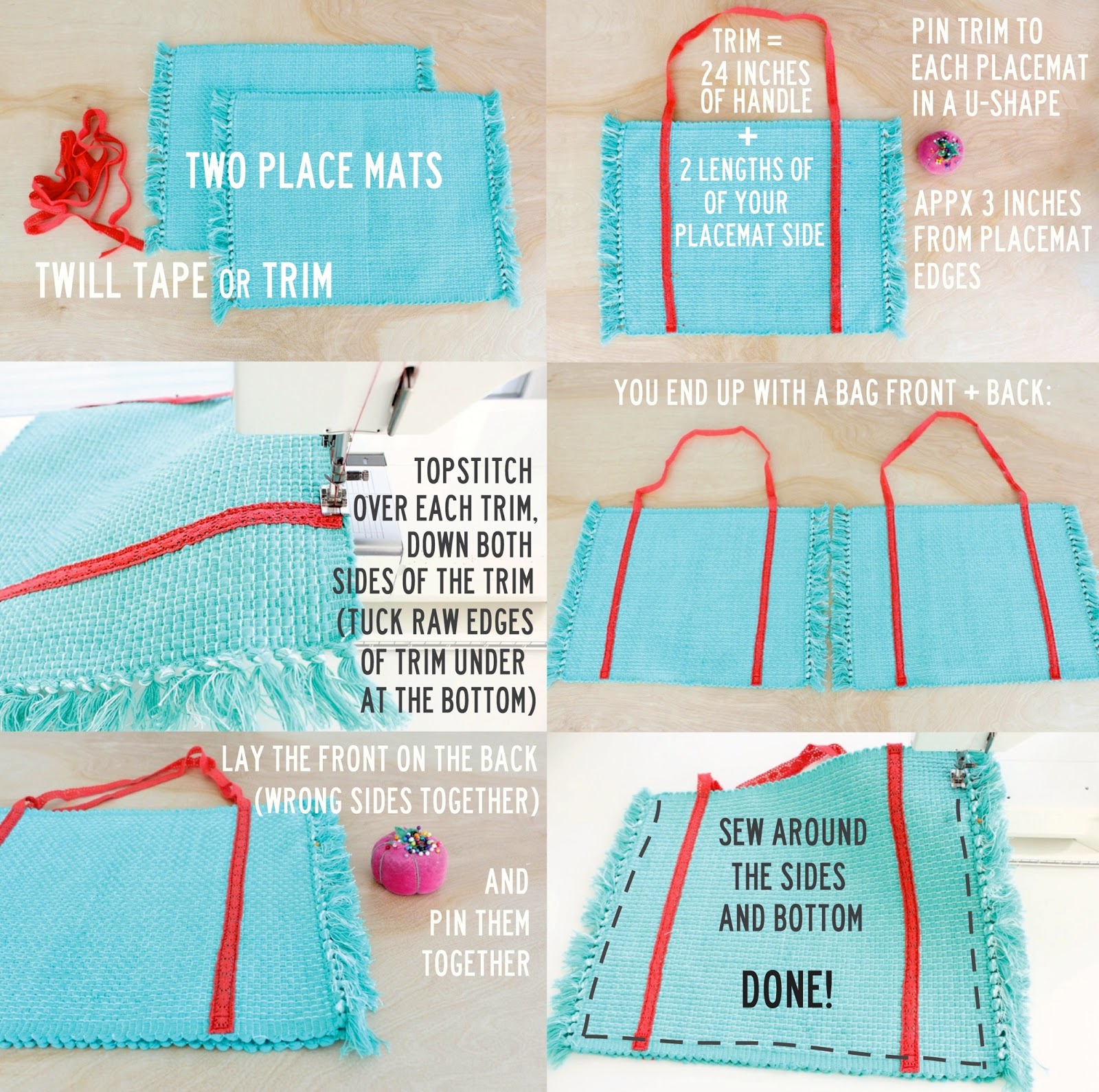 Placemat Bags MADE EVERYDAY