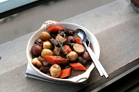 Beef Stew with Carrots and Mushrooms