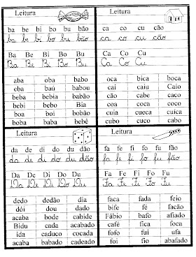 Alfabetização - Fichas de Leitura 2