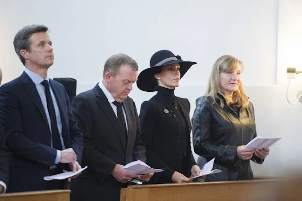 Crown Prince Frederik of Denmark and Princess Marie of Denmark attended a mass for the terrorist attacks victims in Paris