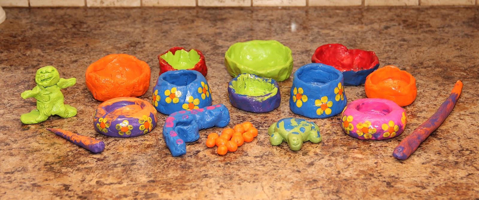 Gummy Bears and Pony Tails Baking Soda Clay