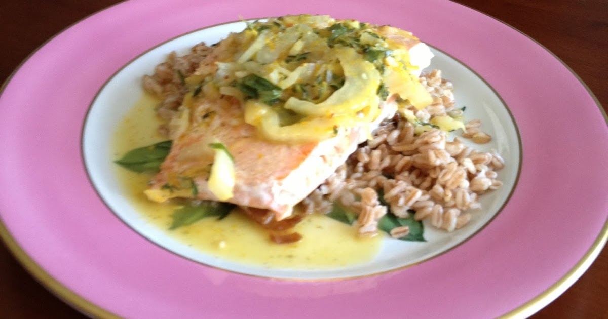 The Reinvented Chef Salmon With OrangeFennel Sauce