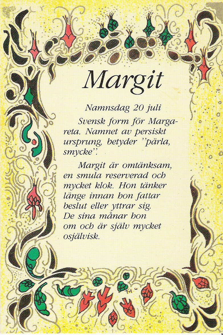 Namn -Margit