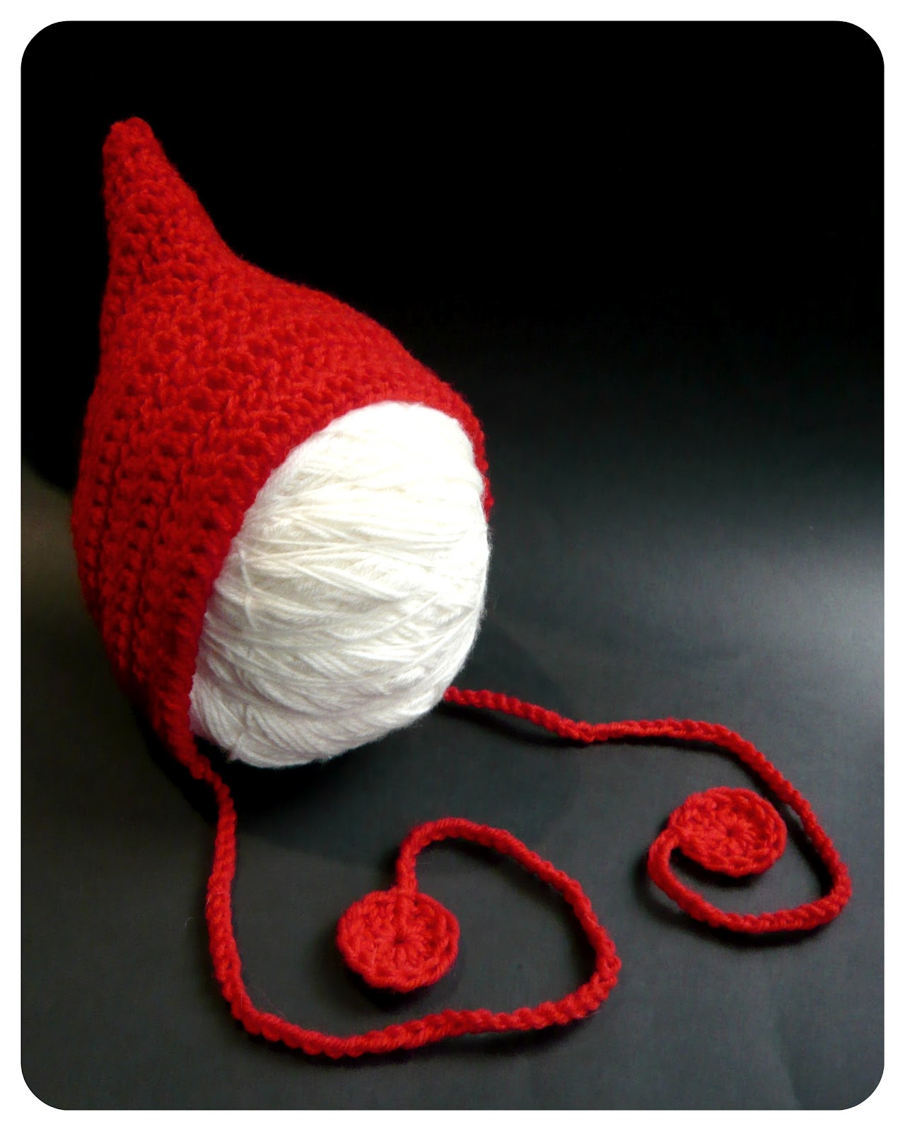 Hand Crochet Knitted Baby Hat Fair-isle Chunky Photo Prop Girl Pink Newborn-12M 