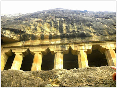 View of Rock Cut Caves of Ajanta :- Photo Sonya.Aanchan.