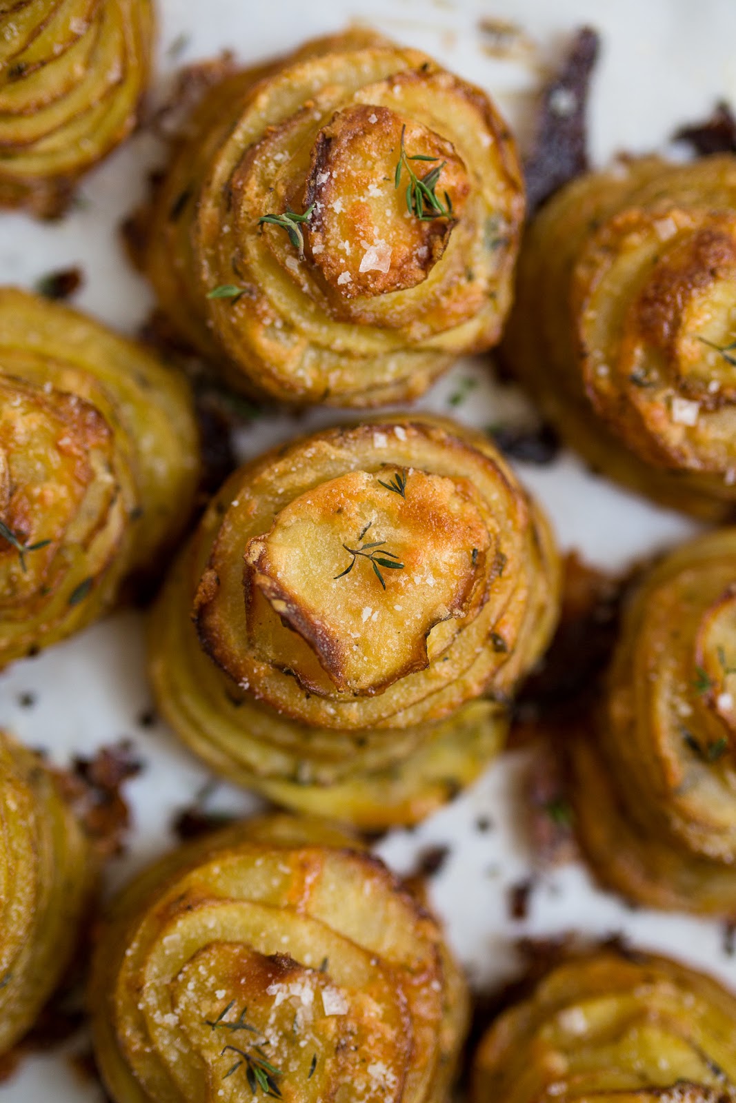 Parmesan Thyme Potato Stacks / blog.jchongstudio.com