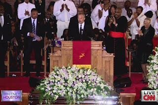 funeral whitney houston costner kevin speech family african american gave going clip her