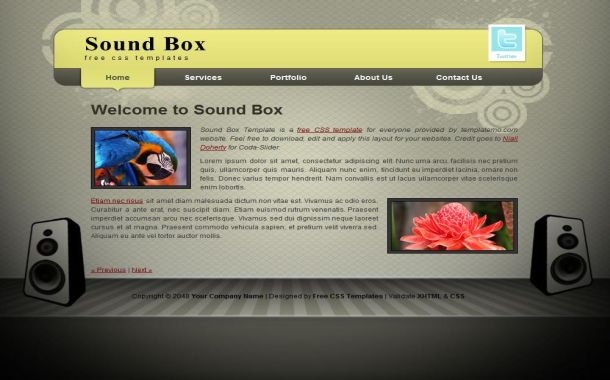 Free CSS Music Vector Art HTML Website Template Free CSS Music Vector Art HTML Website Template