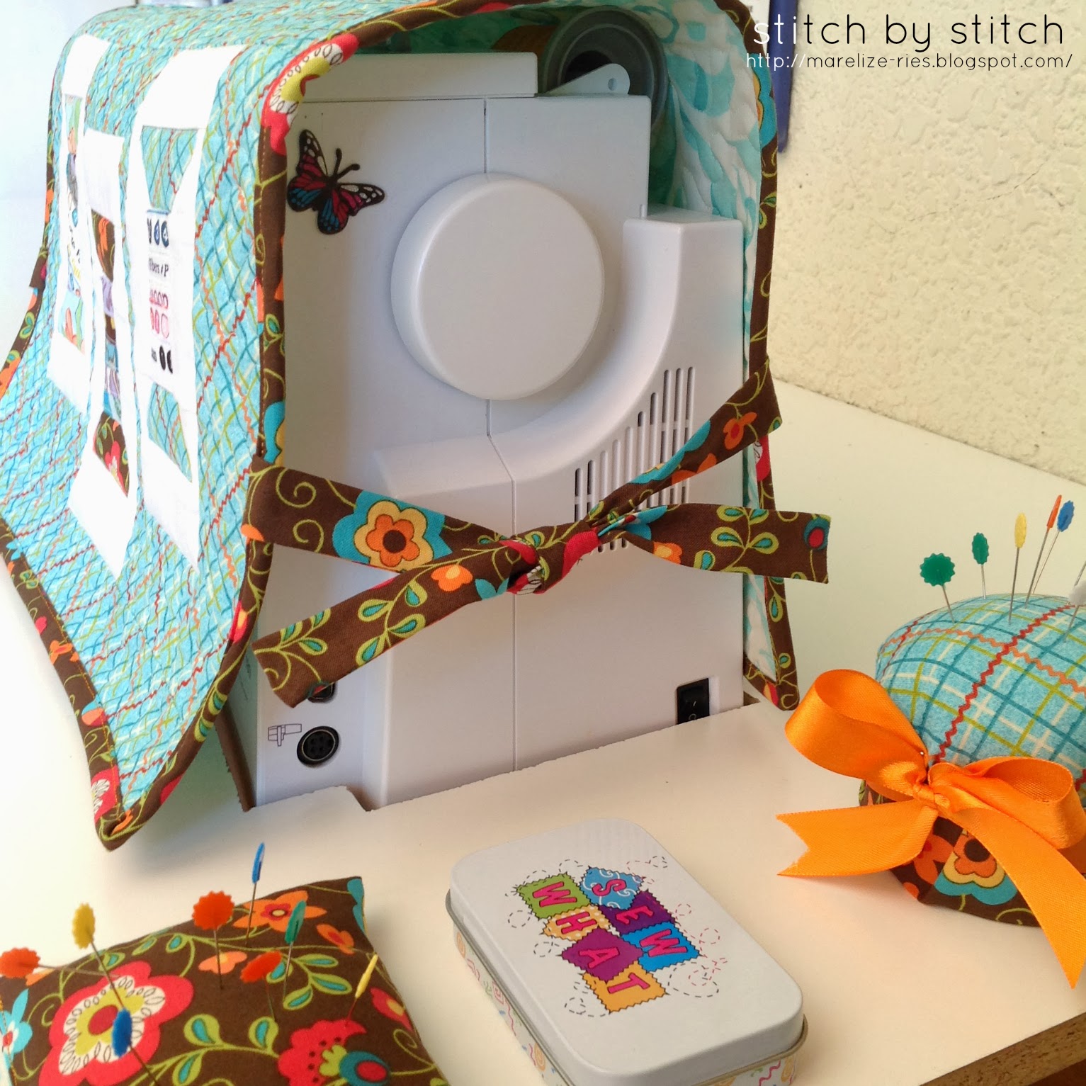 Stitch by Stitch Quilted Sewing Machine Cover