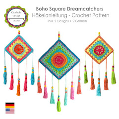 Häkelanleitung Boho Square Dreamcatcher