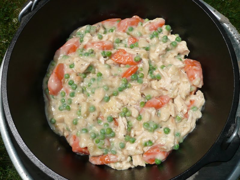 Everyday Dutch Oven Easy Chicken and Biscuits