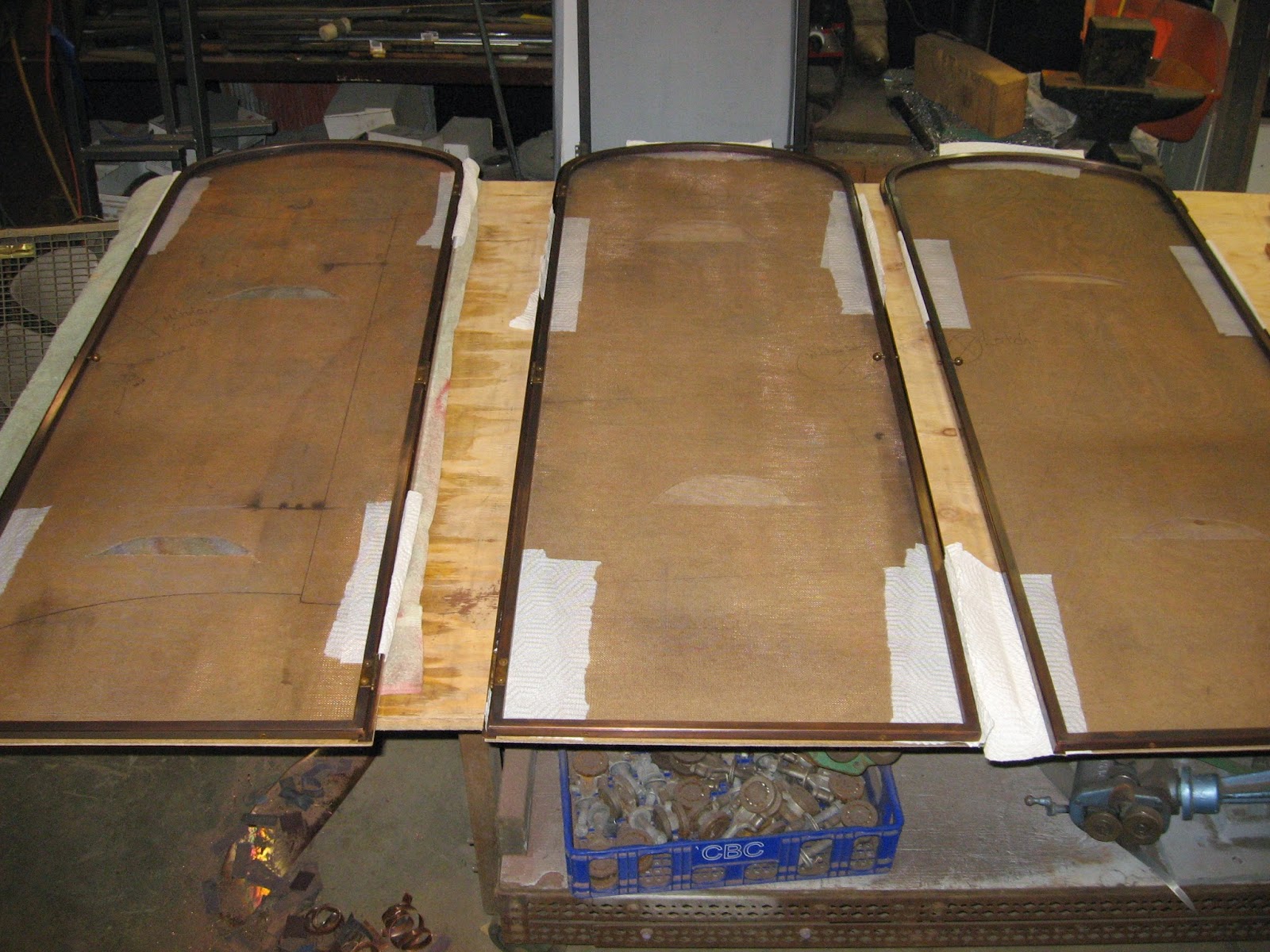 HEAVY METAL WORKS COPPER WINDOW SCREEN