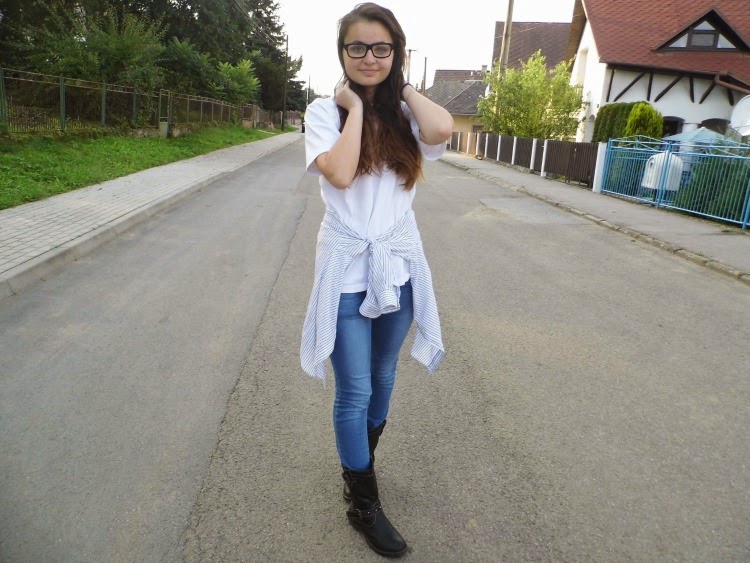 Denim and leather