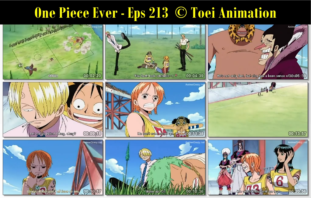 One Piece Ever: Episode 213 - Round 3! Round and Round Roller Race!
