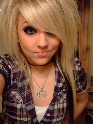Long Style Haircuts For Girls. Blond Emo Girls Hairstyles