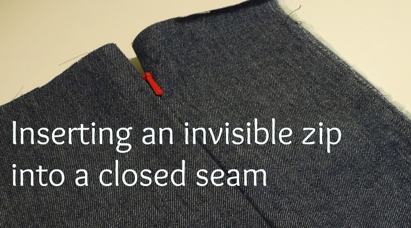 Inserting an invisible zipper a new method Stitched Up by Samantha