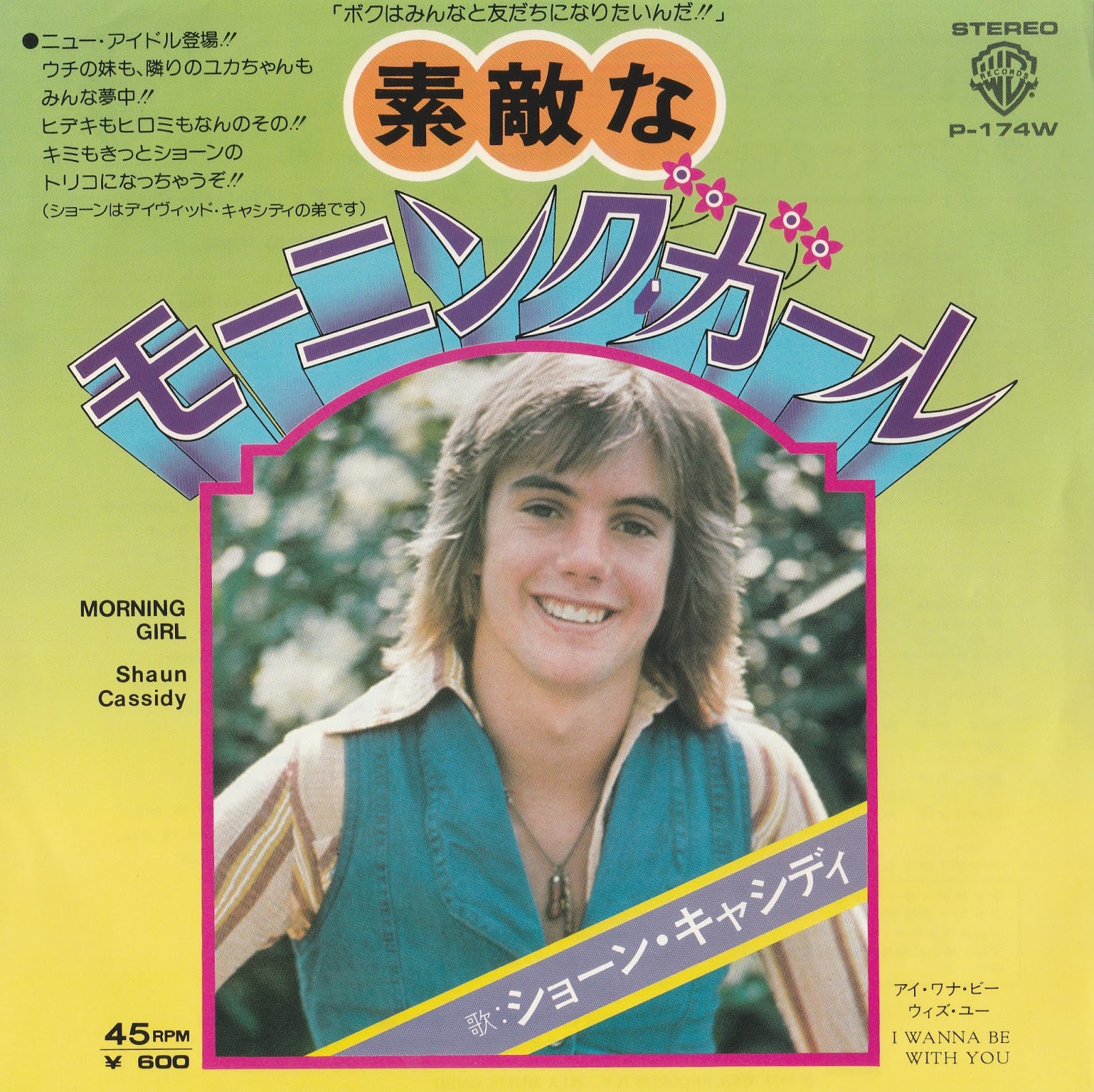 '70s Teenpop Shaun Cassidyon Record.