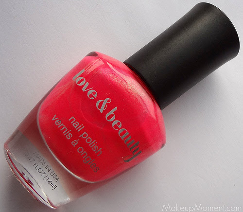 Love & Beauty Nail Polish in Hot Pink