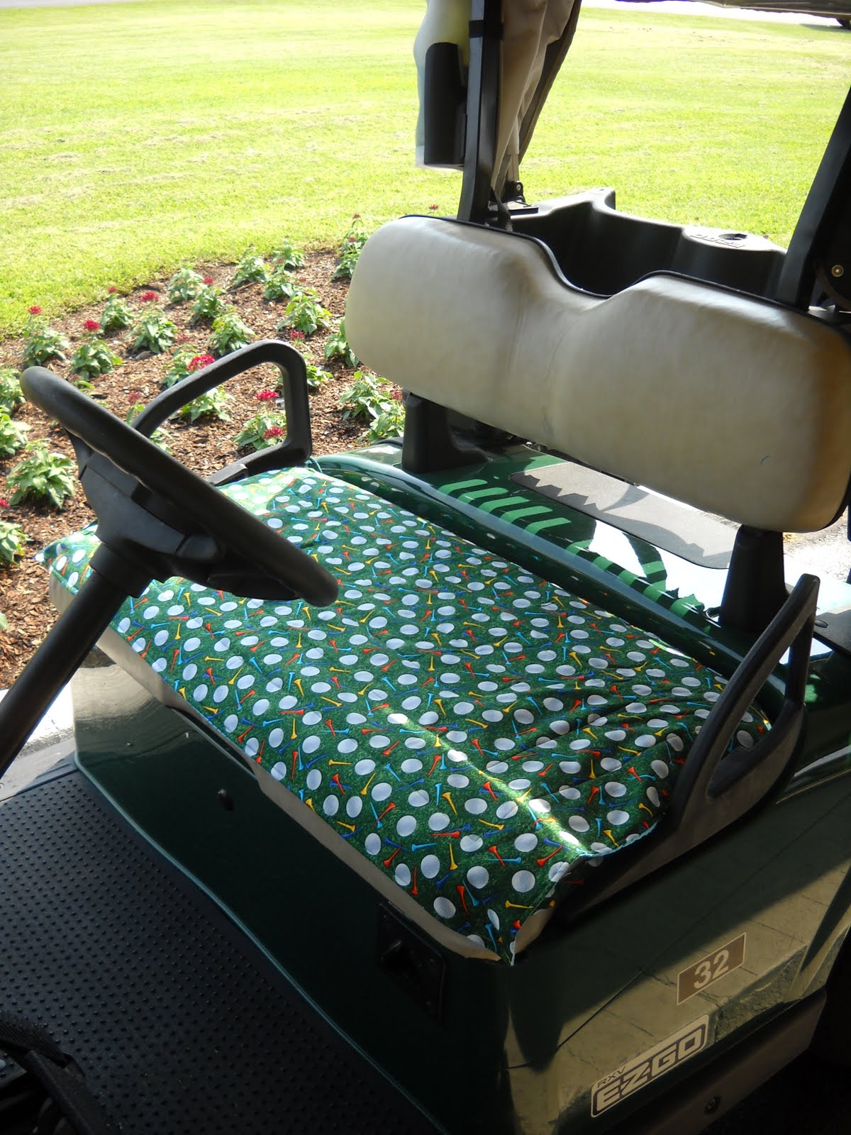 sew * berry * special ParTee Time! Golf Cart Seat Covers & Golf Towels