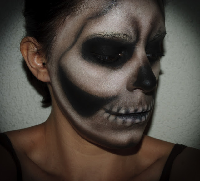 Maquillaje Halloween 2: calavera diabolica, Halloween make up 2: Evil Skull, efectos especiales, special effects, Silvia Quirós