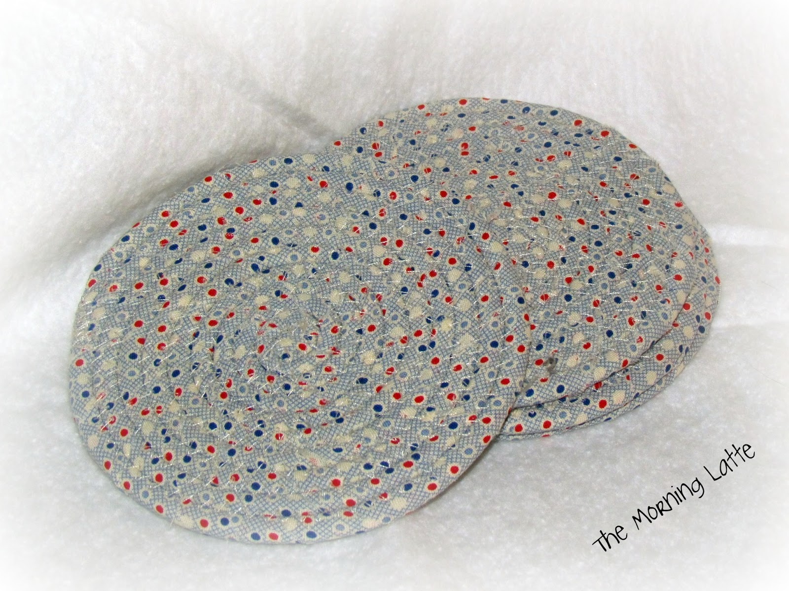 The Morning Latte Market MondayFabric Coasters