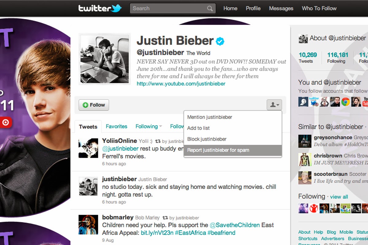 Airtel Nigeria Blog: Justin Bieber Attracts 4 Million Tweets wihtin 24hrs
