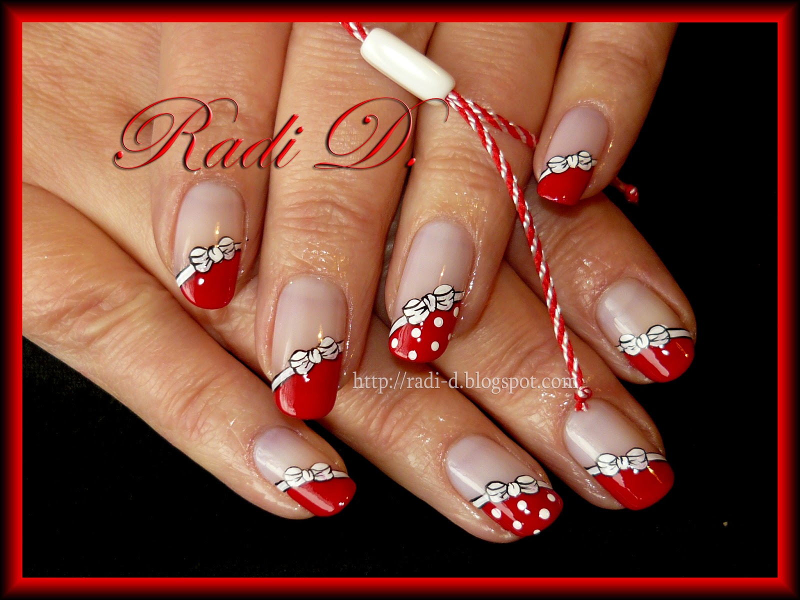 Red and White Nail Art Designs - wide 5
