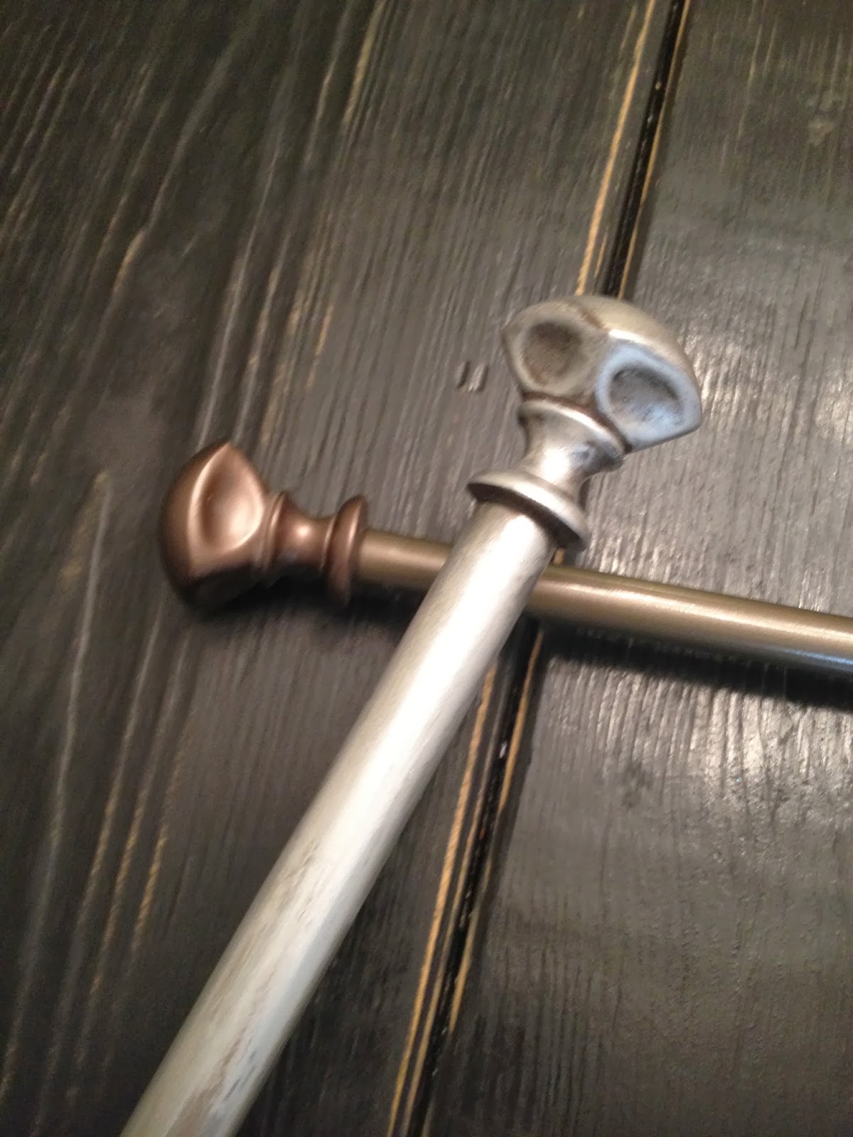 Transform an old curtain rod. This Whole House