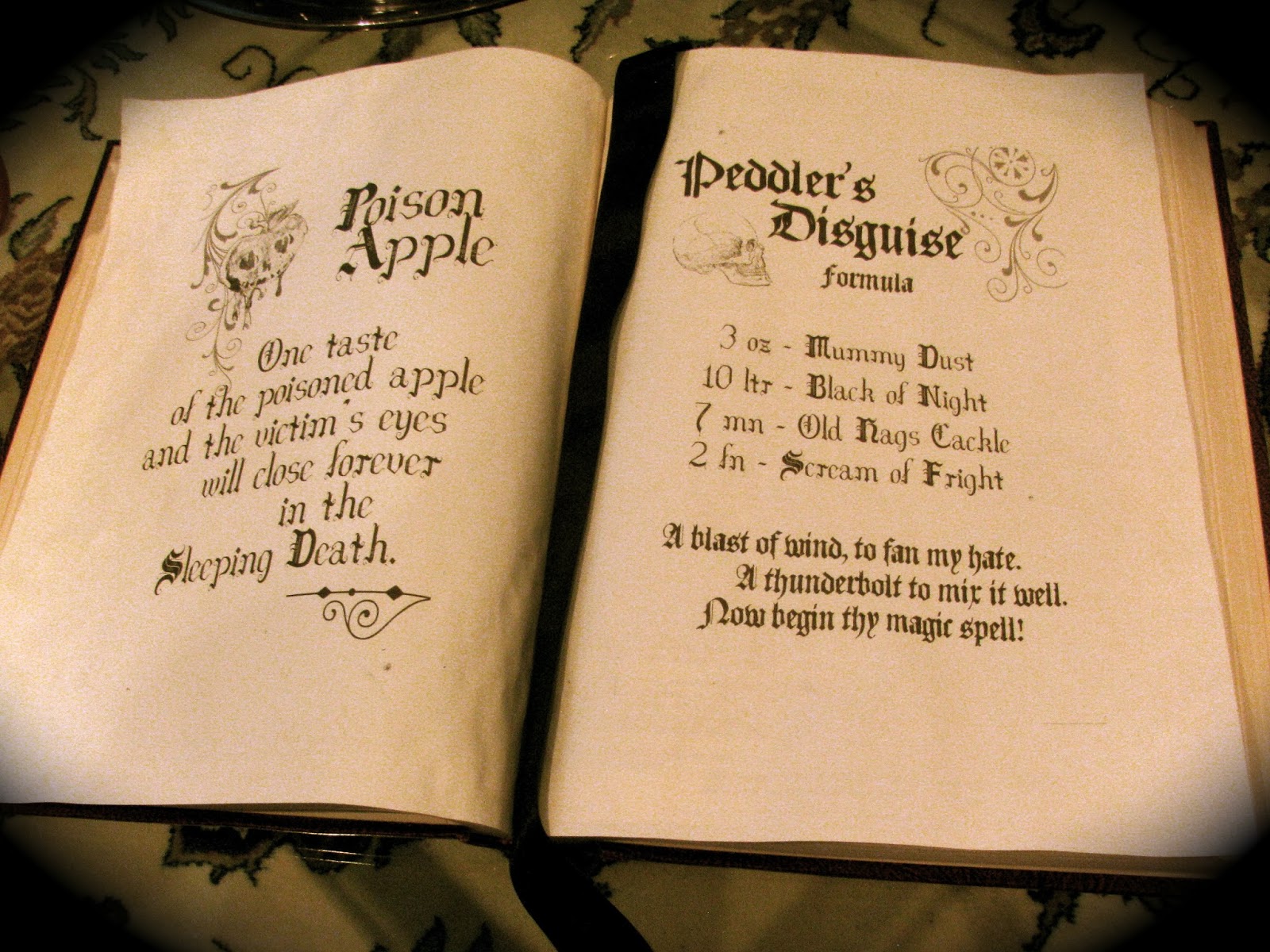 MAY DAYS DIY Halloween Spell Book Pages