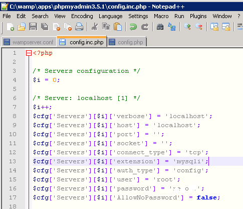 wamp phpmyadmin root password wamp phpmyadmin root password