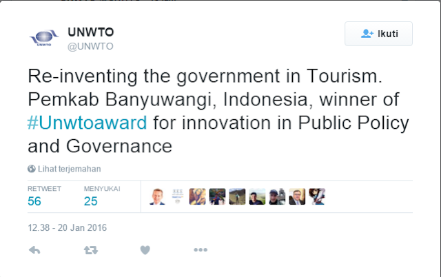 Banyuwangi Re-inventing the government in Tourism.