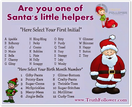 what s your santa s little helper name santa name