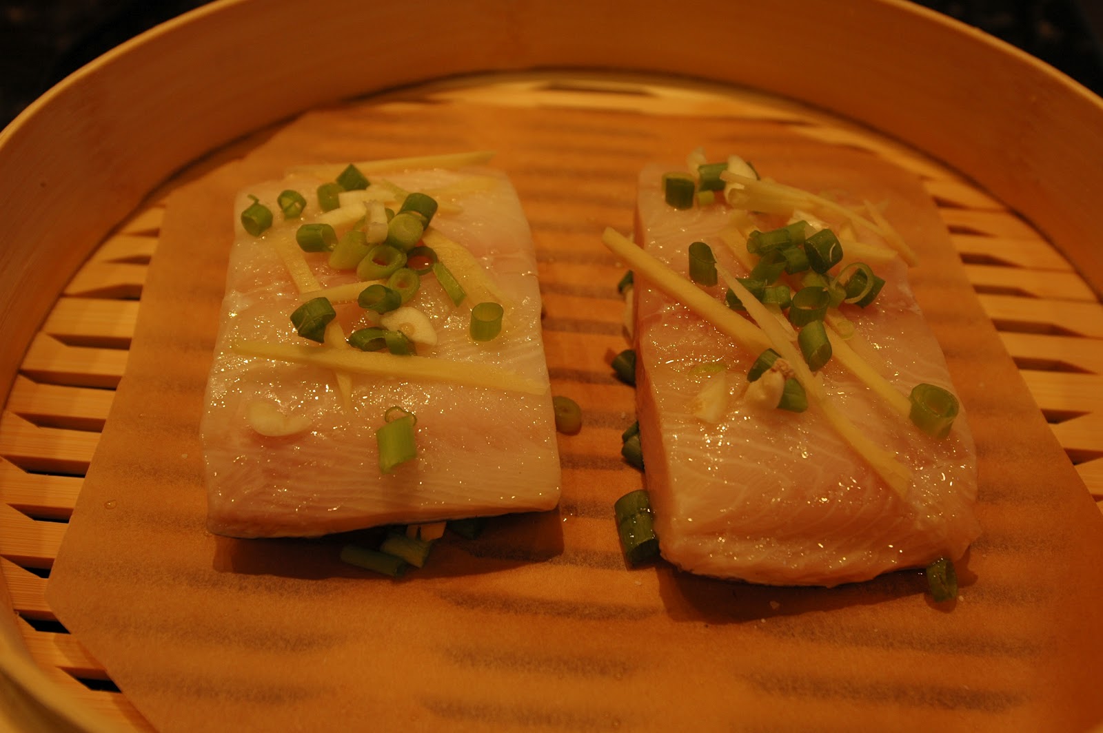 Sue's Kitchen Digest Steamed Black Cod with SoyChile Sauce