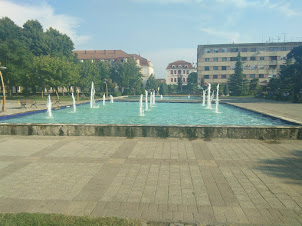 Fountain Garden in Shkoder in Albania..