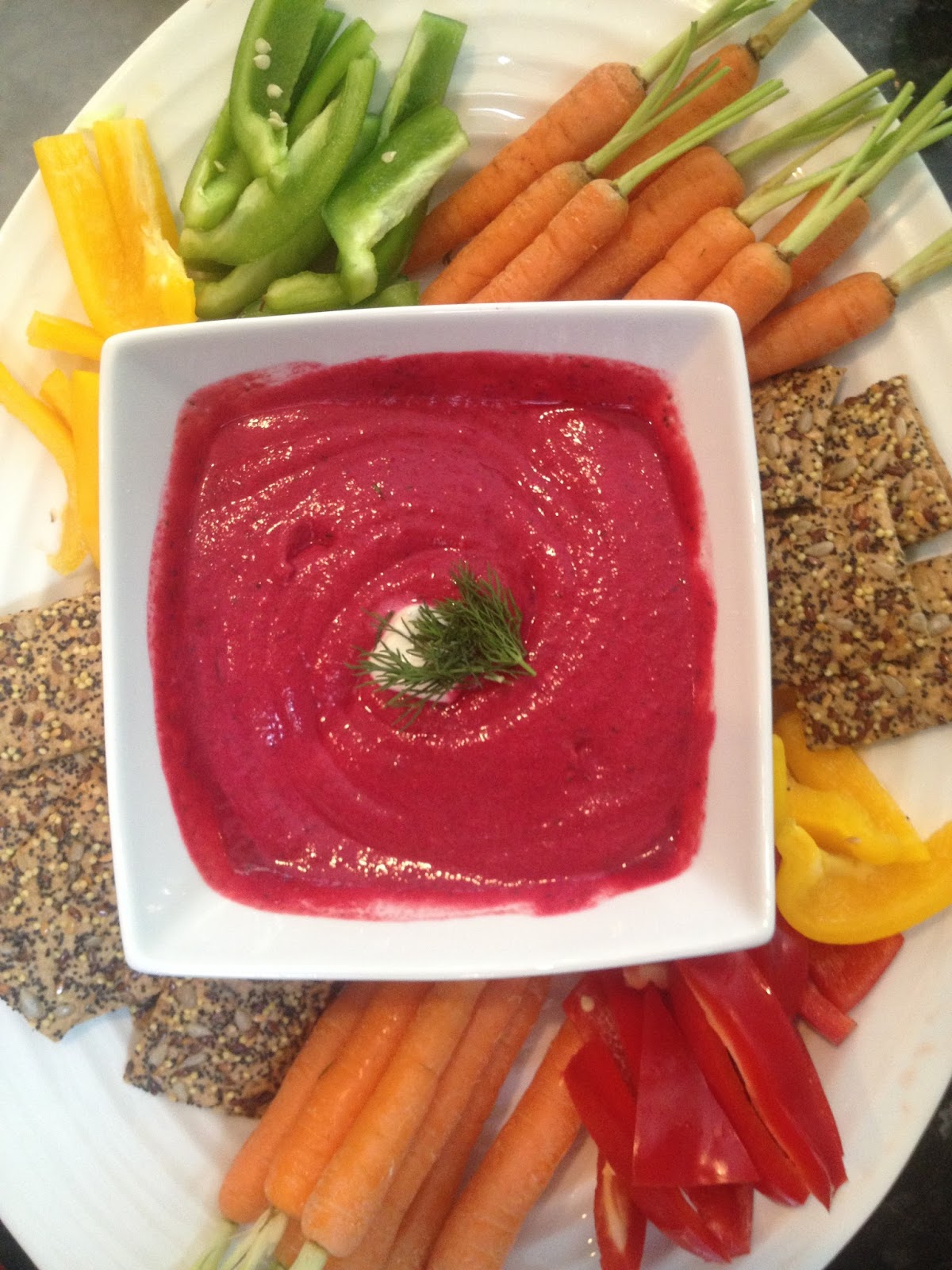 CHOMP ON THIS BEETROOT, HORSERADISH AND CREME FRAICHE DIP