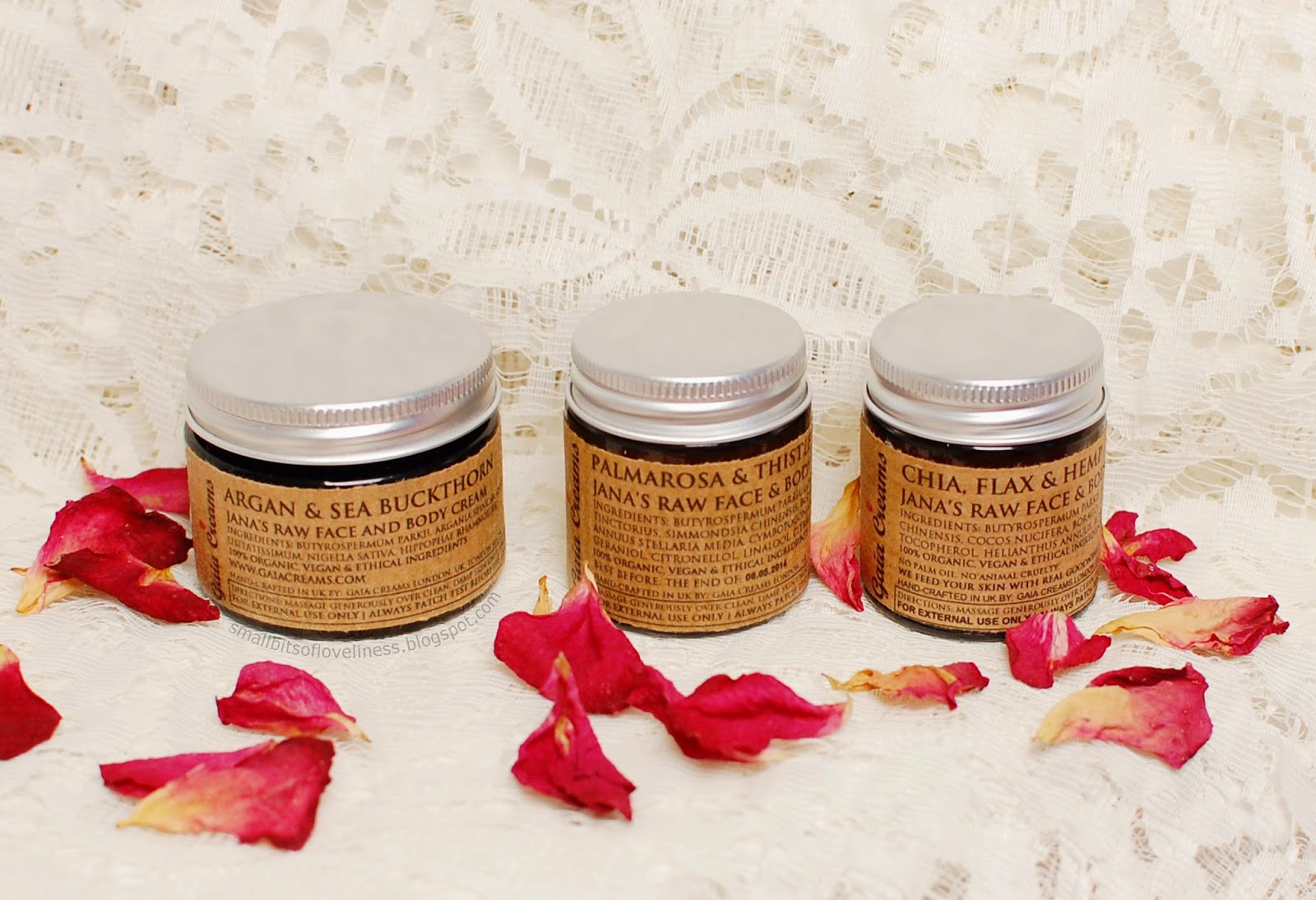 Gaia Creams Argan & Sea Buckthorn, Palmarosa & Thistle, Chia, Flax & Hemp Raw Face & Body Cream Gaia Creams Argan & Sea Buckthorn, Palmarosa & Thistle, Chia, Flax & Hemp Raw Face & Body Cream